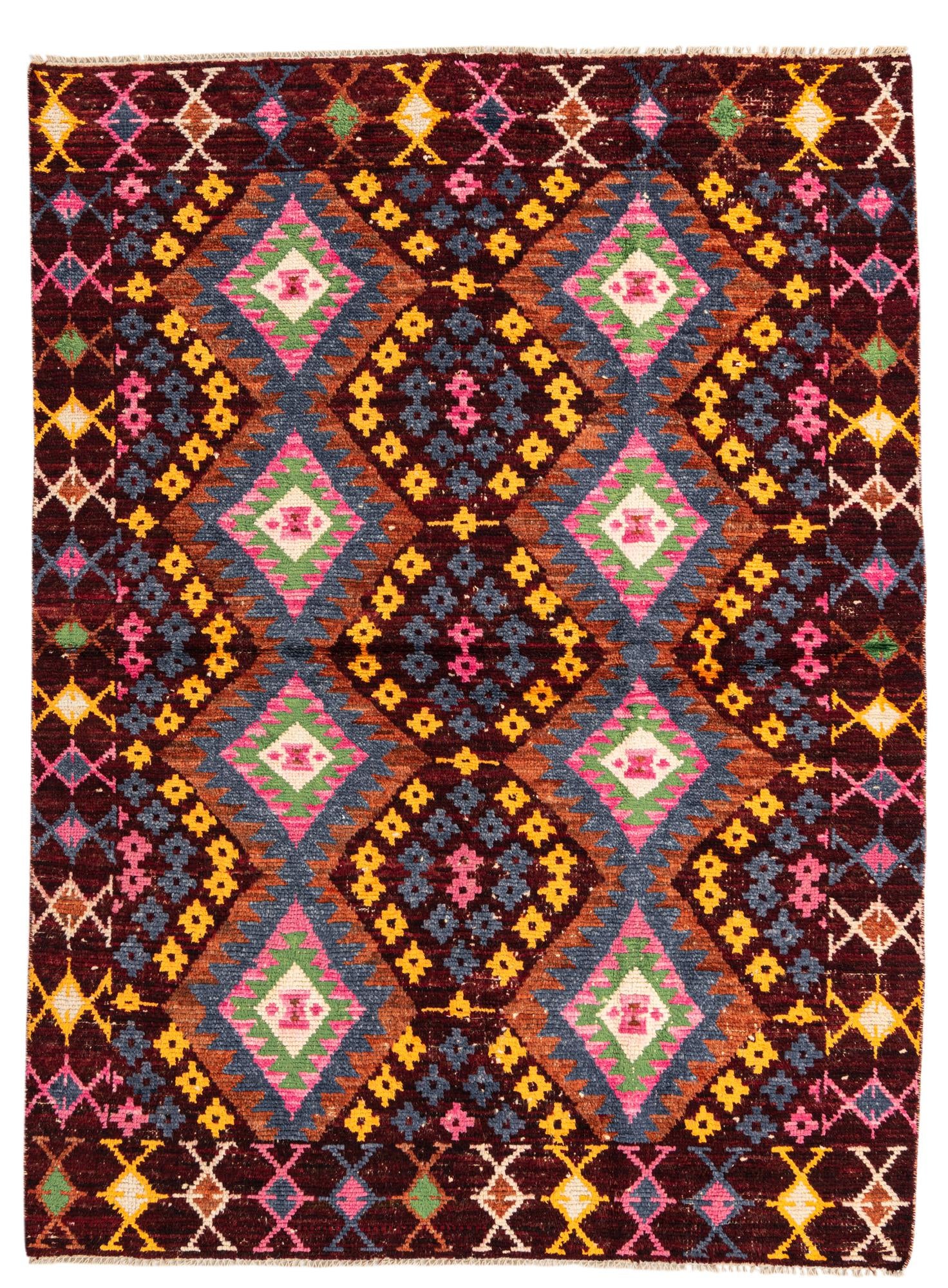 5' 8 x 7' 6 Hand Knotted Darya Wool Rug