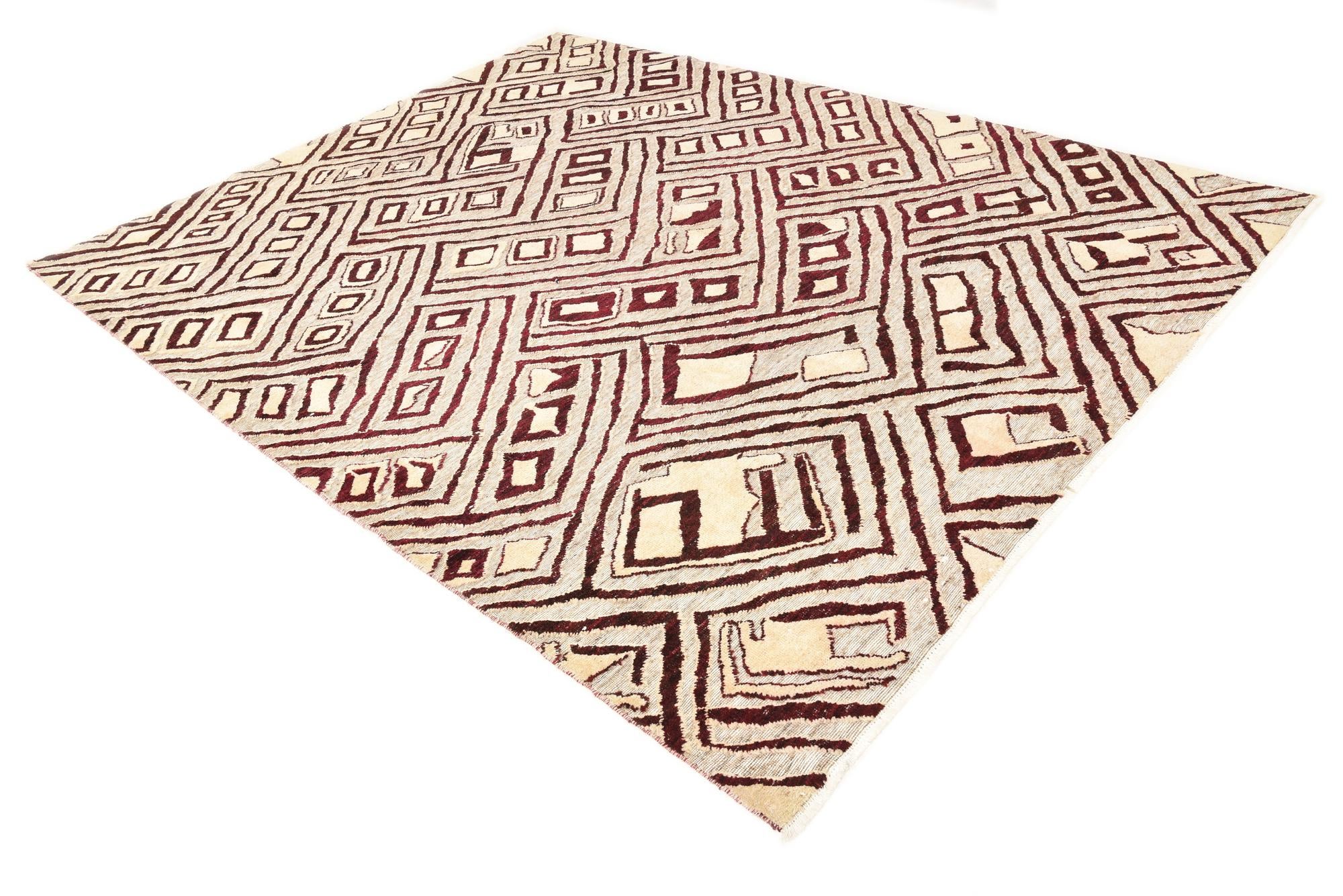 7' 10 x 10' Hand Knotted Darya Wool Rug