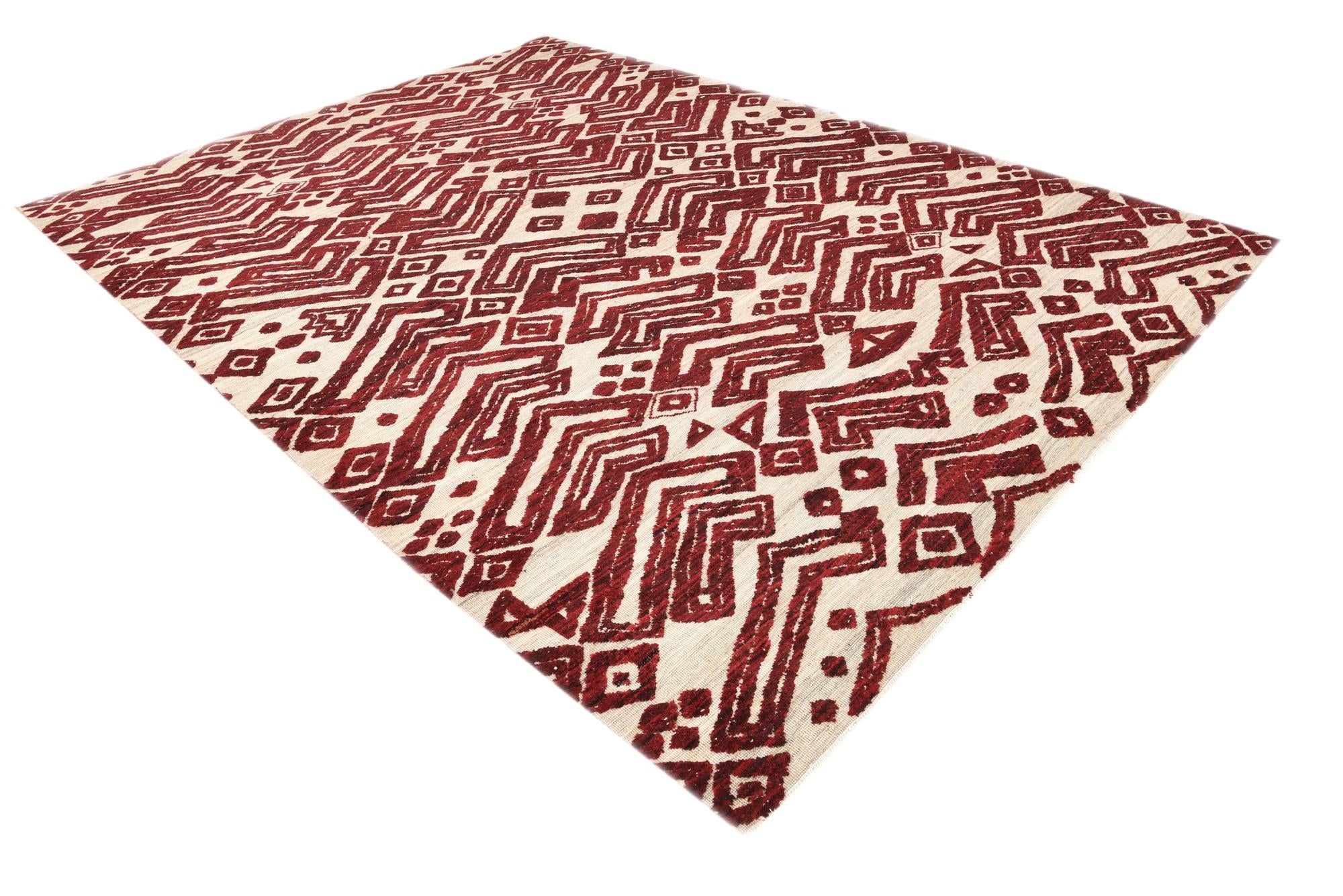8' 10 x 12' 5 Hand Knotted Darya Wool Rug