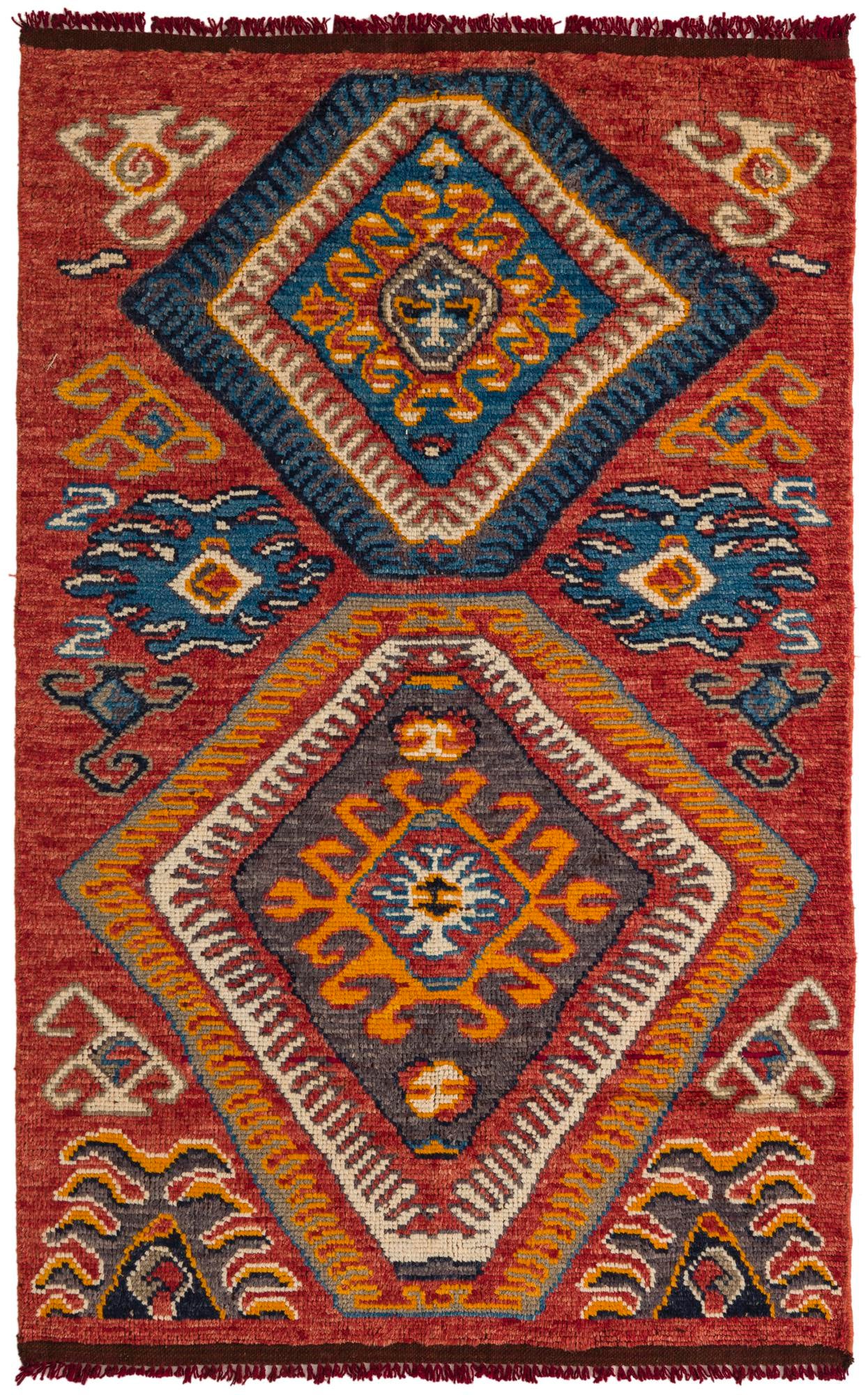 4' 1 x 6' 5 Hand Knotted Darya Wool Rug