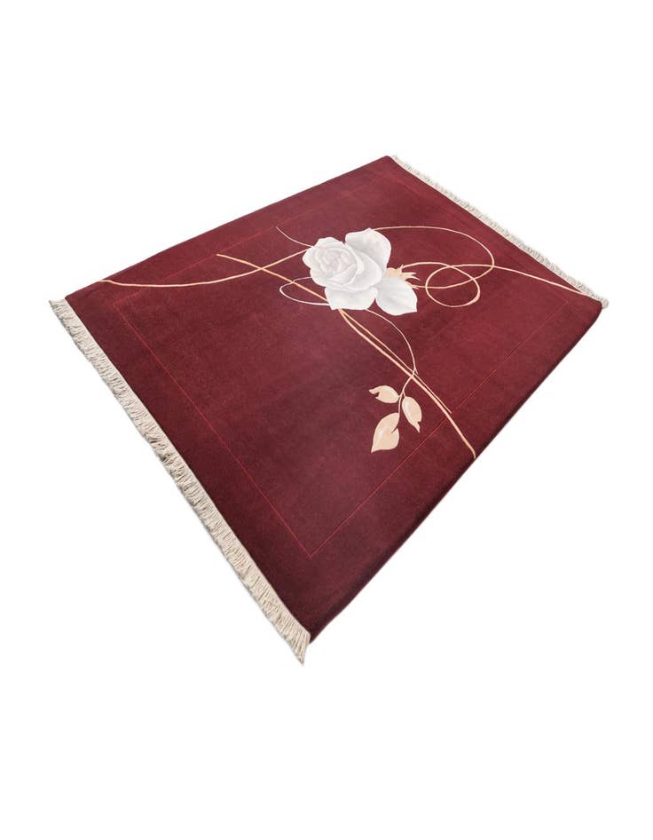 Detail image of 6' 8 x 9' 11  Hand Knotted Darya Wool Rug