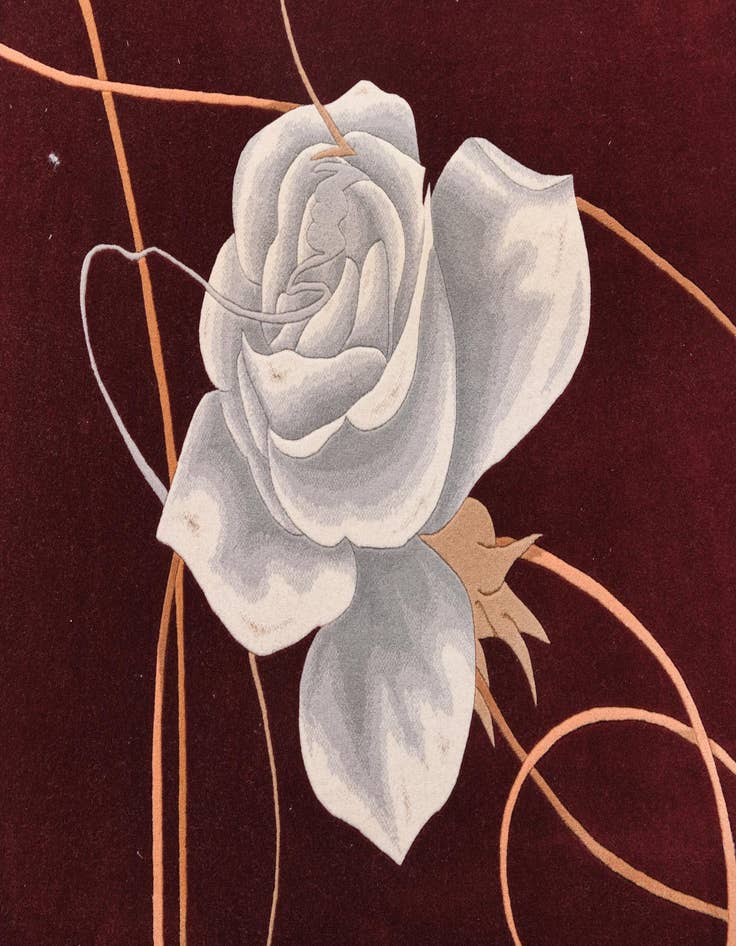 Detail image of 6' 8 x 9' 11  Hand Knotted Darya Wool Rug