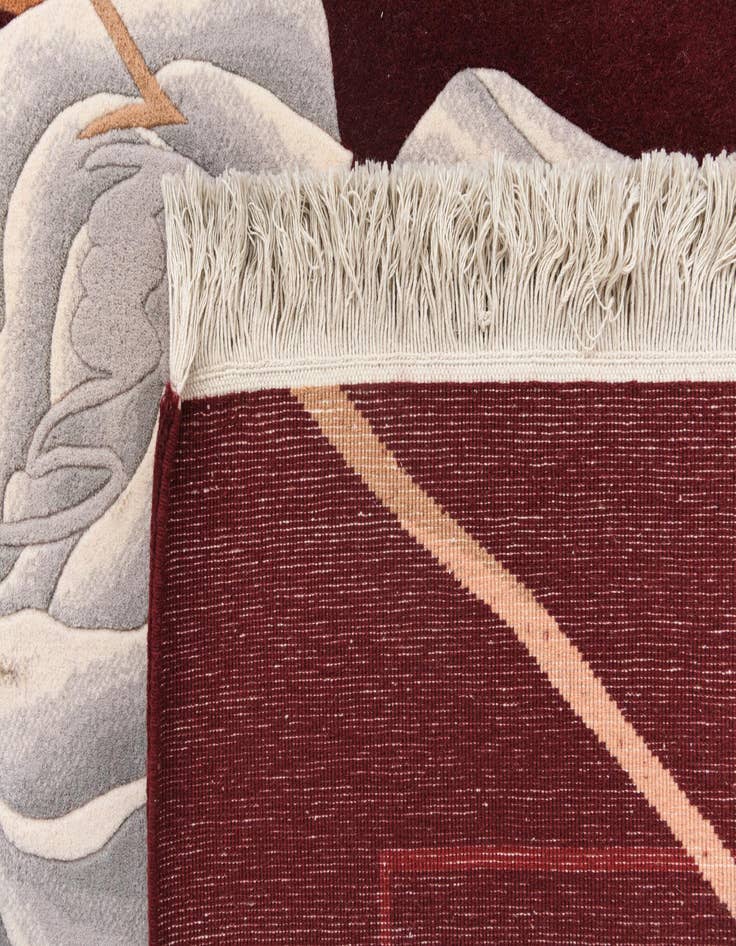 Detail image of 6' 8 x 9' 11  Hand Knotted Darya Wool Rug
