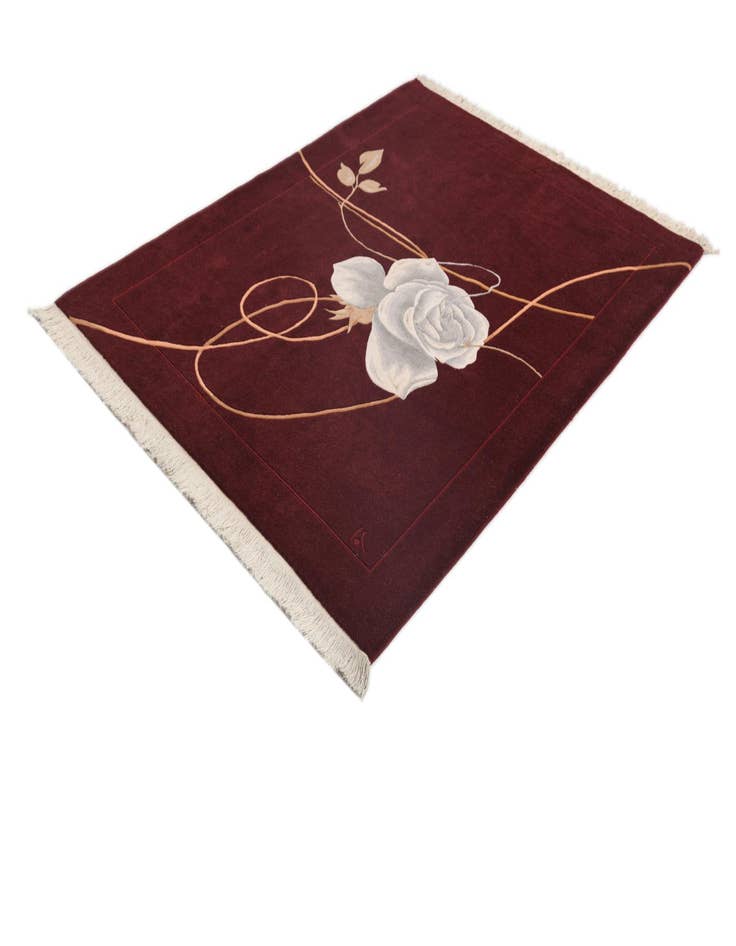 Detail image of 5' x 6' 8 Hand Knotted Darya Wool Rug