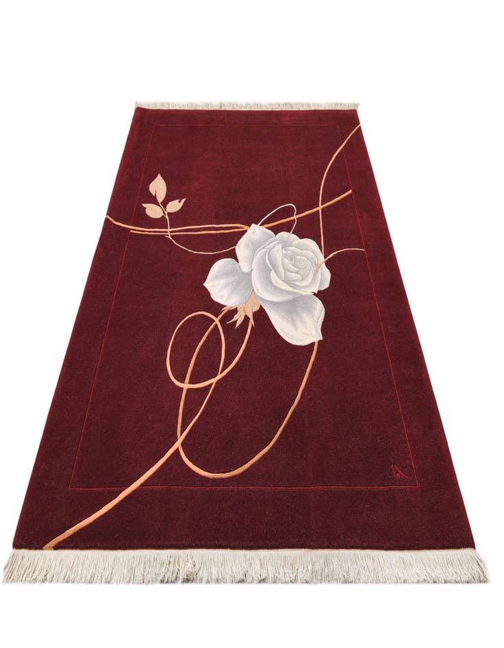 Detail image of 5' 8 x 8'  Hand Knotted Darya Wool Rug