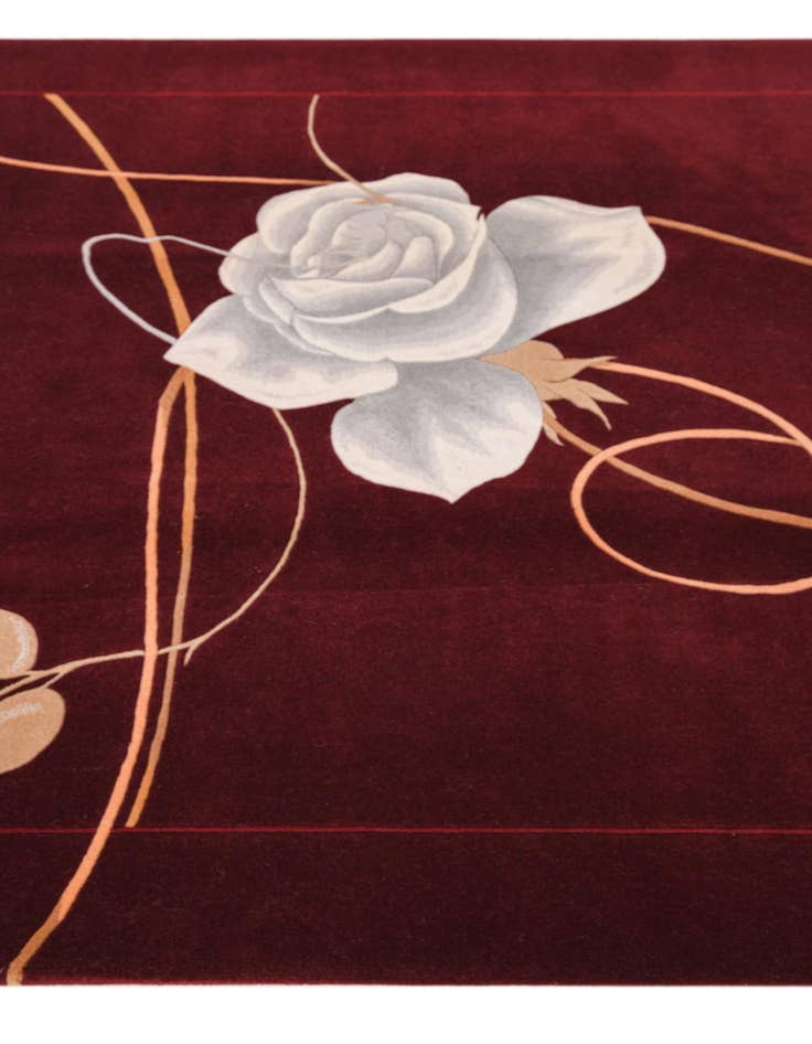 Detail image of 5' 8 x 8'  Hand Knotted Darya Wool Rug