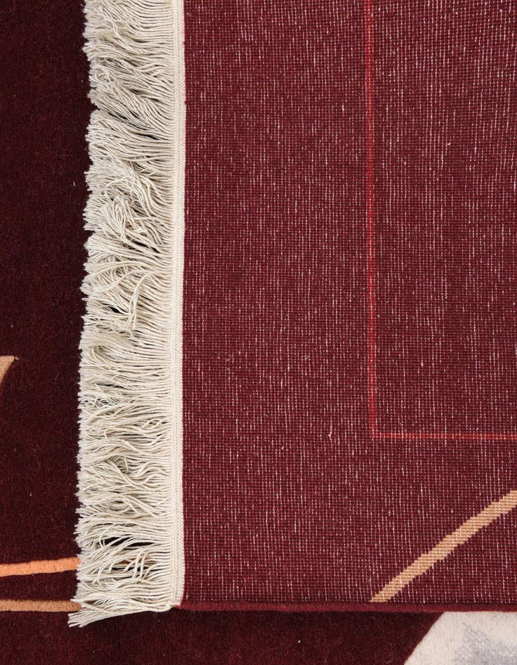 Detail image of 5' 8 x 8'  Hand Knotted Darya Wool Rug