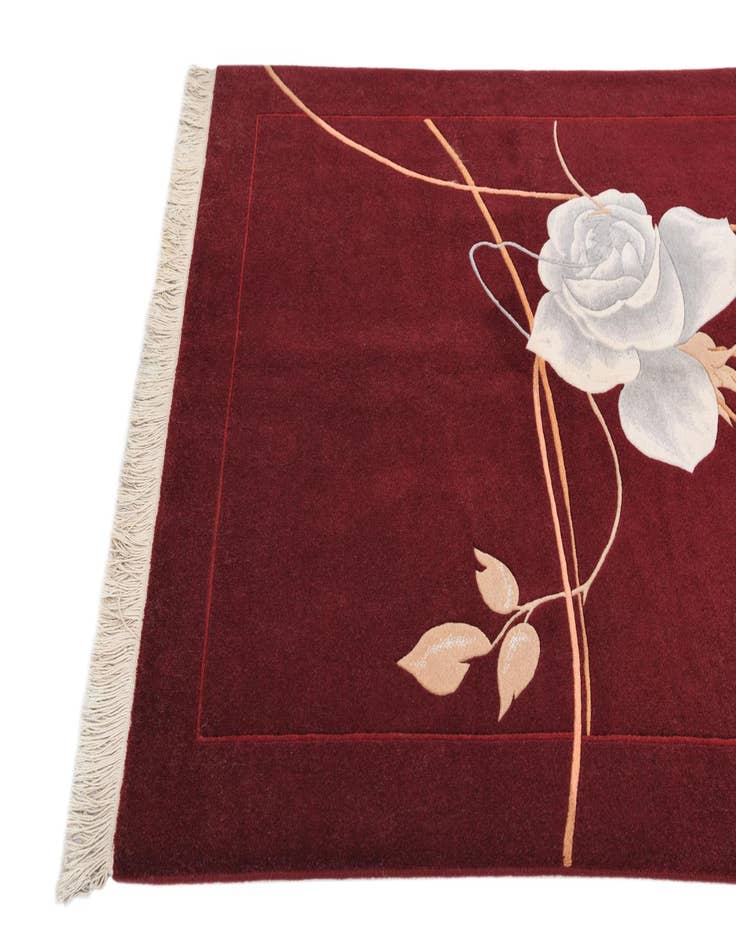 Detail image of 4' x 6'  Hand Knotted Darya Wool Rug