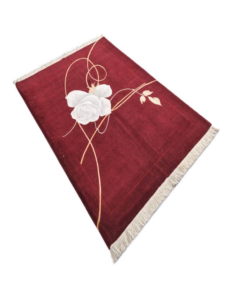 Detail image of 5' x 6' 8  Hand Knotted Darya Wool Rug