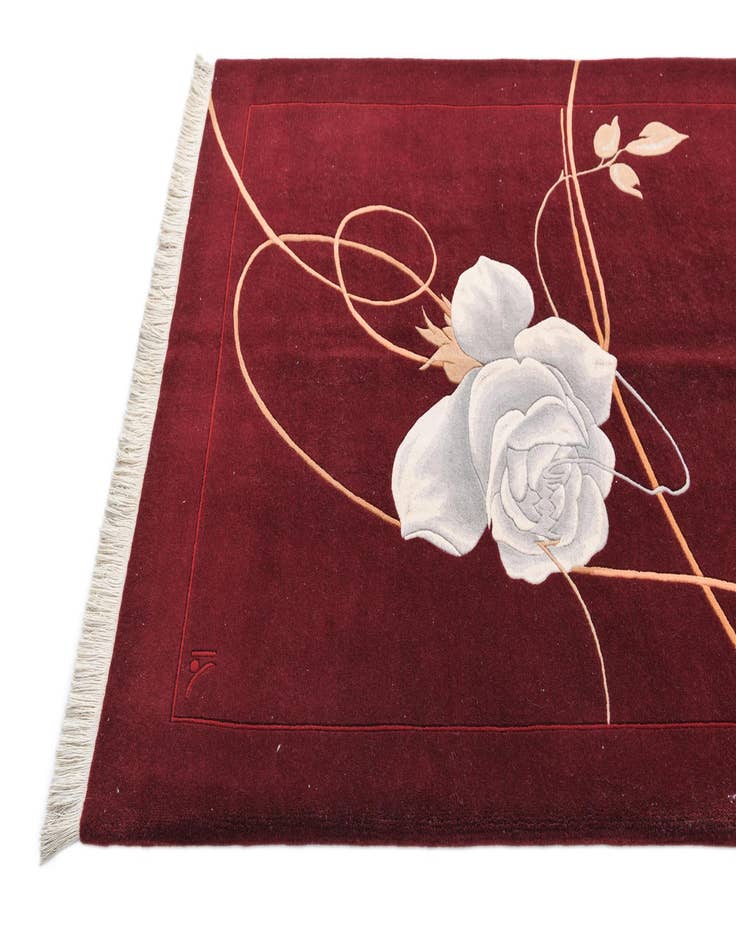 Detail image of 5' x 6' 8  Hand Knotted Darya Wool Rug