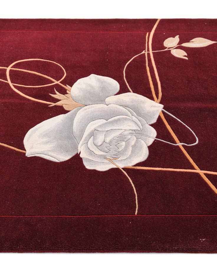 Detail image of 5' x 6' 8  Hand Knotted Darya Wool Rug