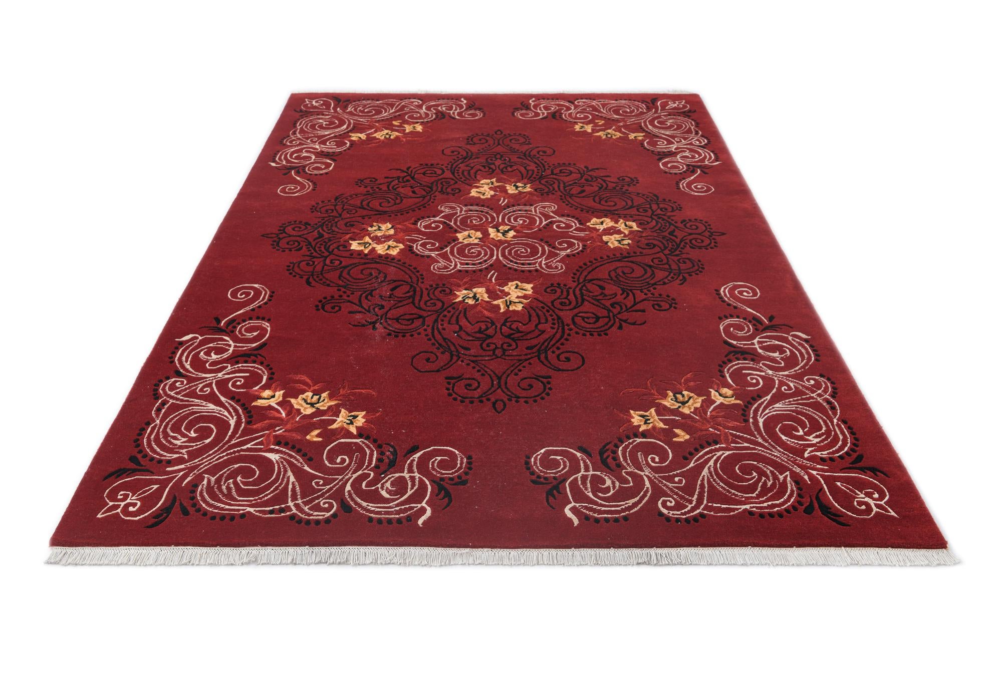 5' 7 x 8' 4 Hand Knotted Darya Wool Rug