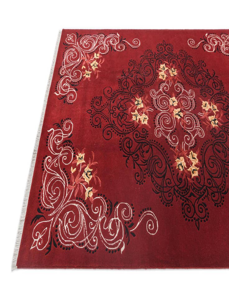 Detail image of 5' 7 x 8' 4  Hand Knotted Darya Wool Rug