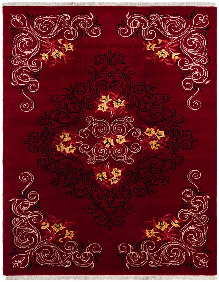 Detail image of 5' 7 x 8' 4 Hand Knotted Darya Wool Rug