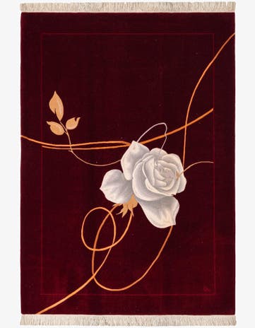 5' 8 x 8' Hand Knotted Darya Wool Rug