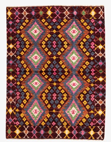 5' 8 x 7' 6 Hand Knotted Darya Wool Rug