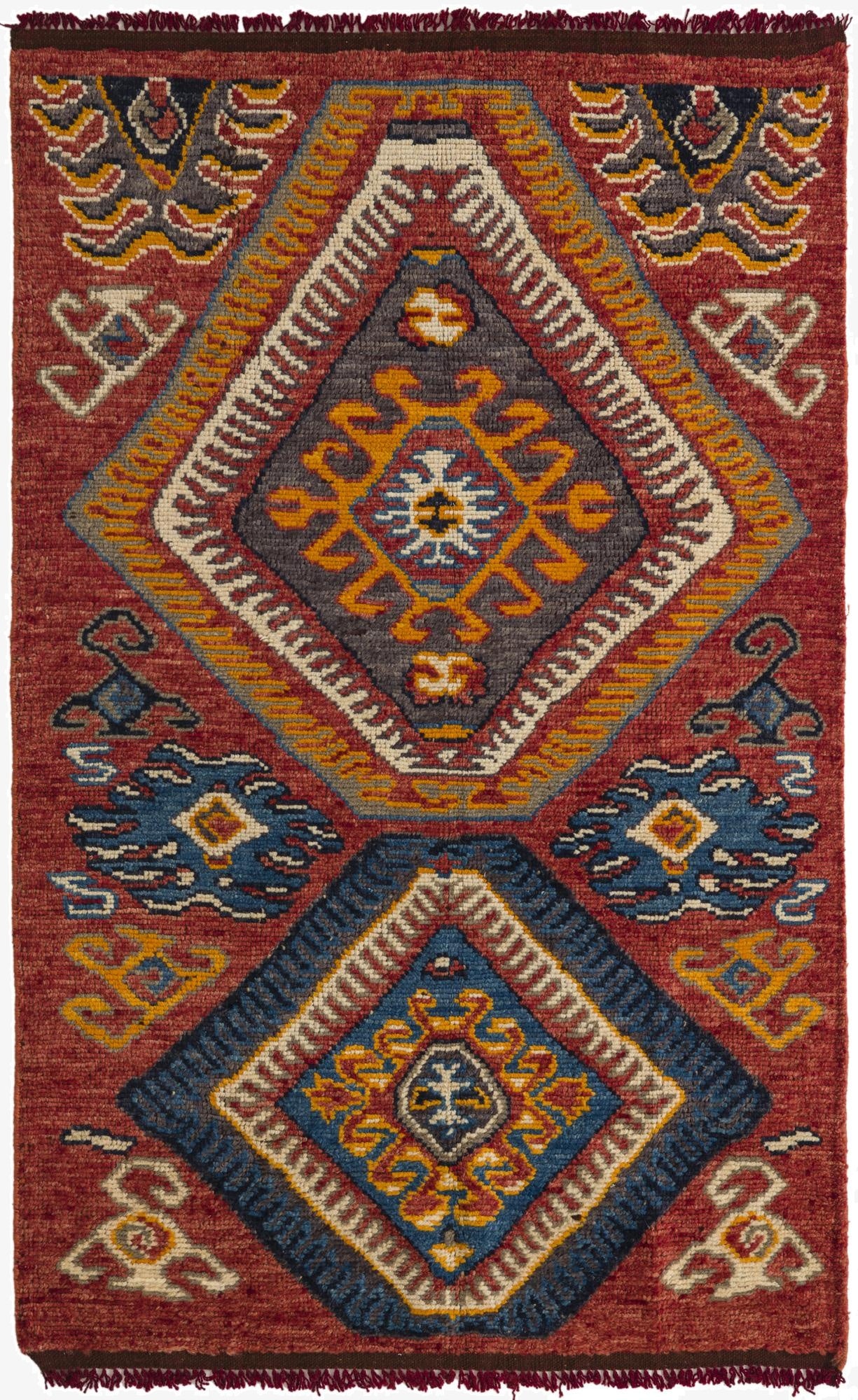 4' x 6' 5  Hand Knotted Darya Wool Rug