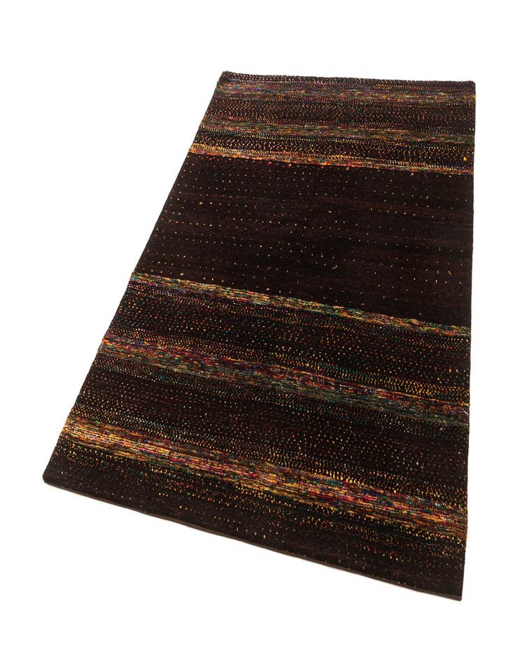 Detail image of 5' 1 x 6' 10  Hand Knotted Gabbeh Oriental Wool Rug