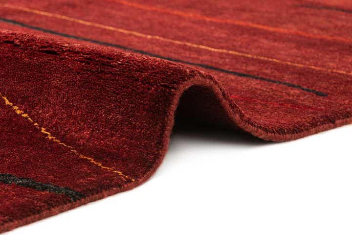 4' 10 x 6' 7 Hand Knotted Gabbeh Wool Rug