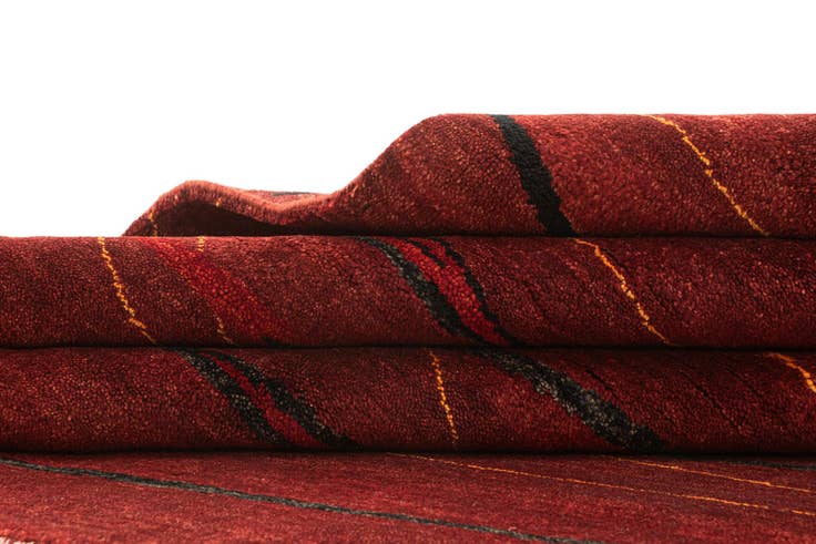 Detail image of 4' 10 x 6' 7 Hand Knotted Gabbeh Wool Rug