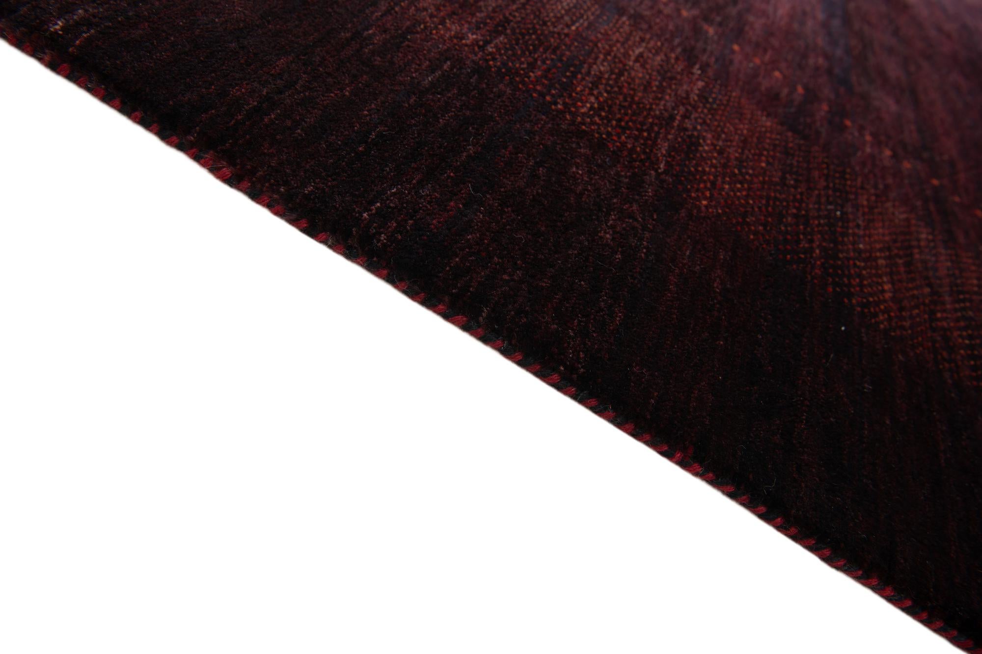 5' 10 x 8' Hand Knotted Gabbeh Wool Rug