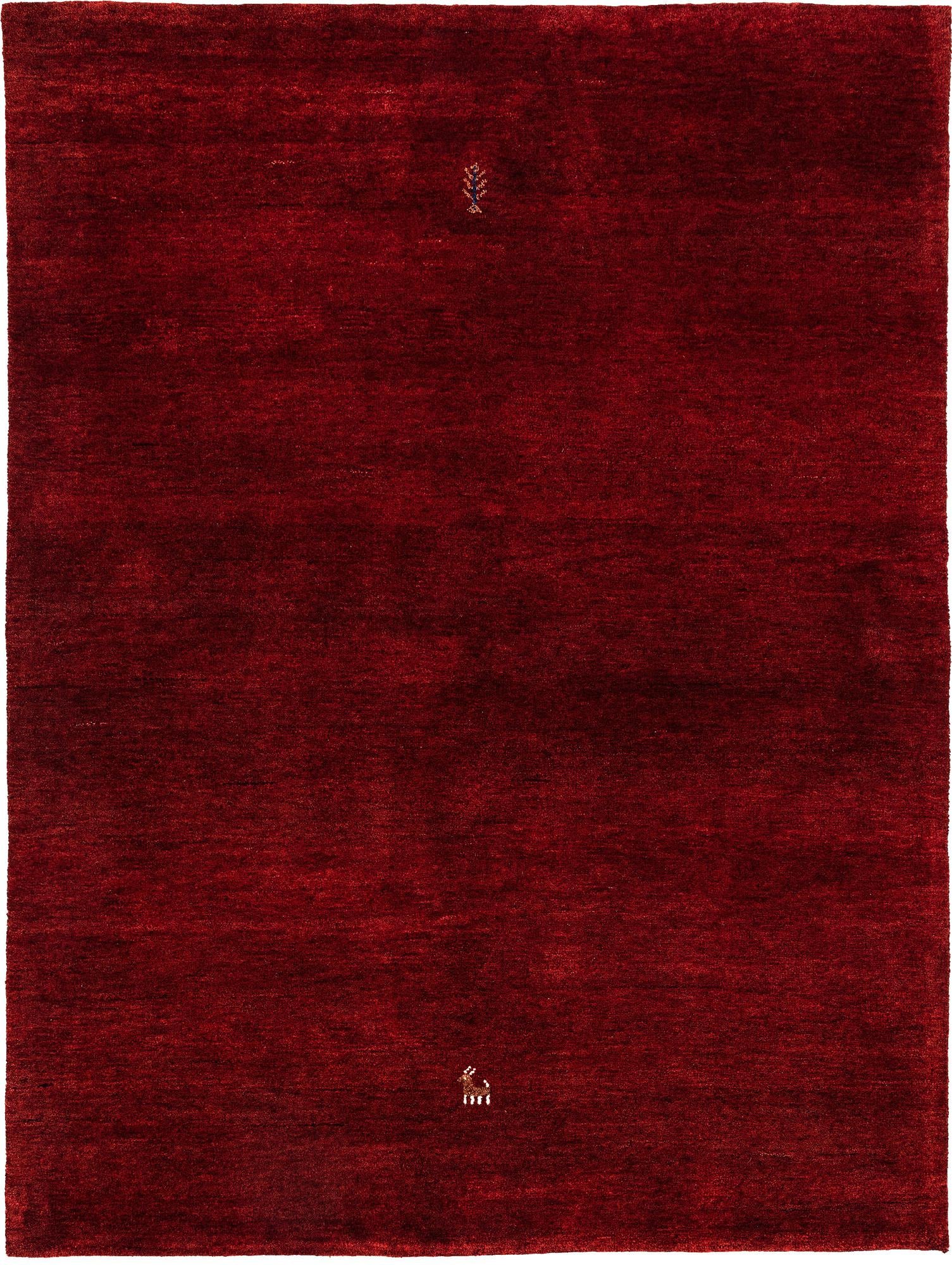 4' 10 x 6' 6 Hand Knotted Gabbeh Wool Rug