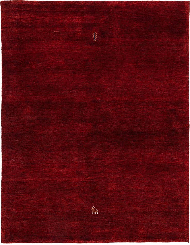 Detail image of 4' 10 x 6' 6 Hand Knotted Gabbeh Wool Rug