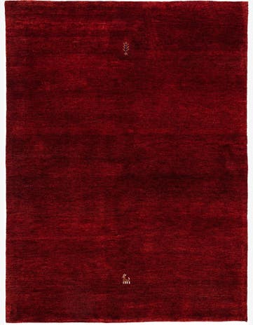 4' 10 x 6' 6 Hand Knotted Gabbeh Wool Rug