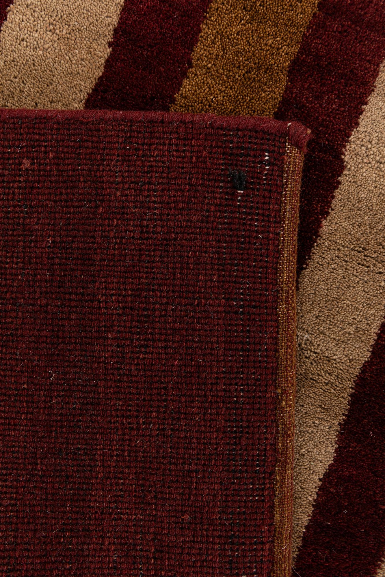 6' 7 x 9' 11 Hand Knotted Gabbeh Wool Rug