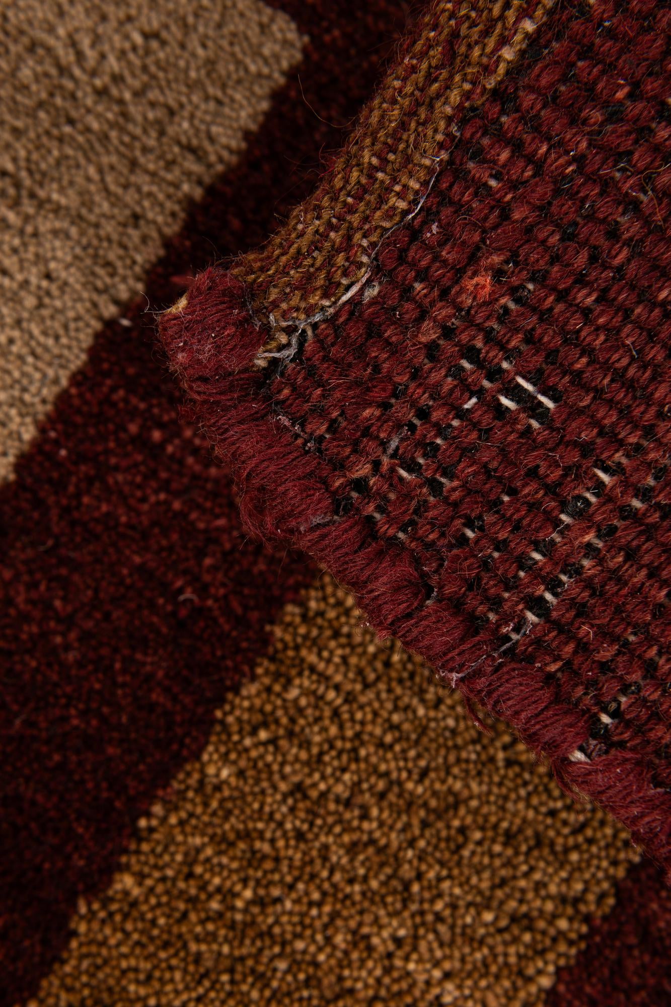 6' 7 x 9' 11 Hand Knotted Gabbeh Wool Rug