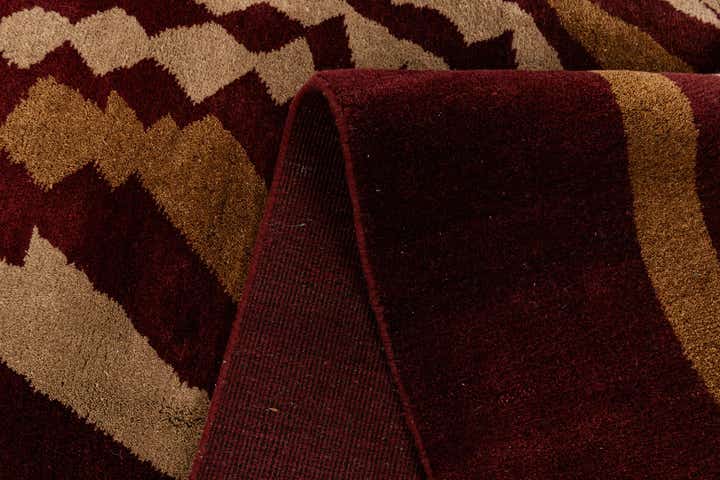 6' 7 x 9' 11 Hand Knotted Gabbeh Wool Rug
