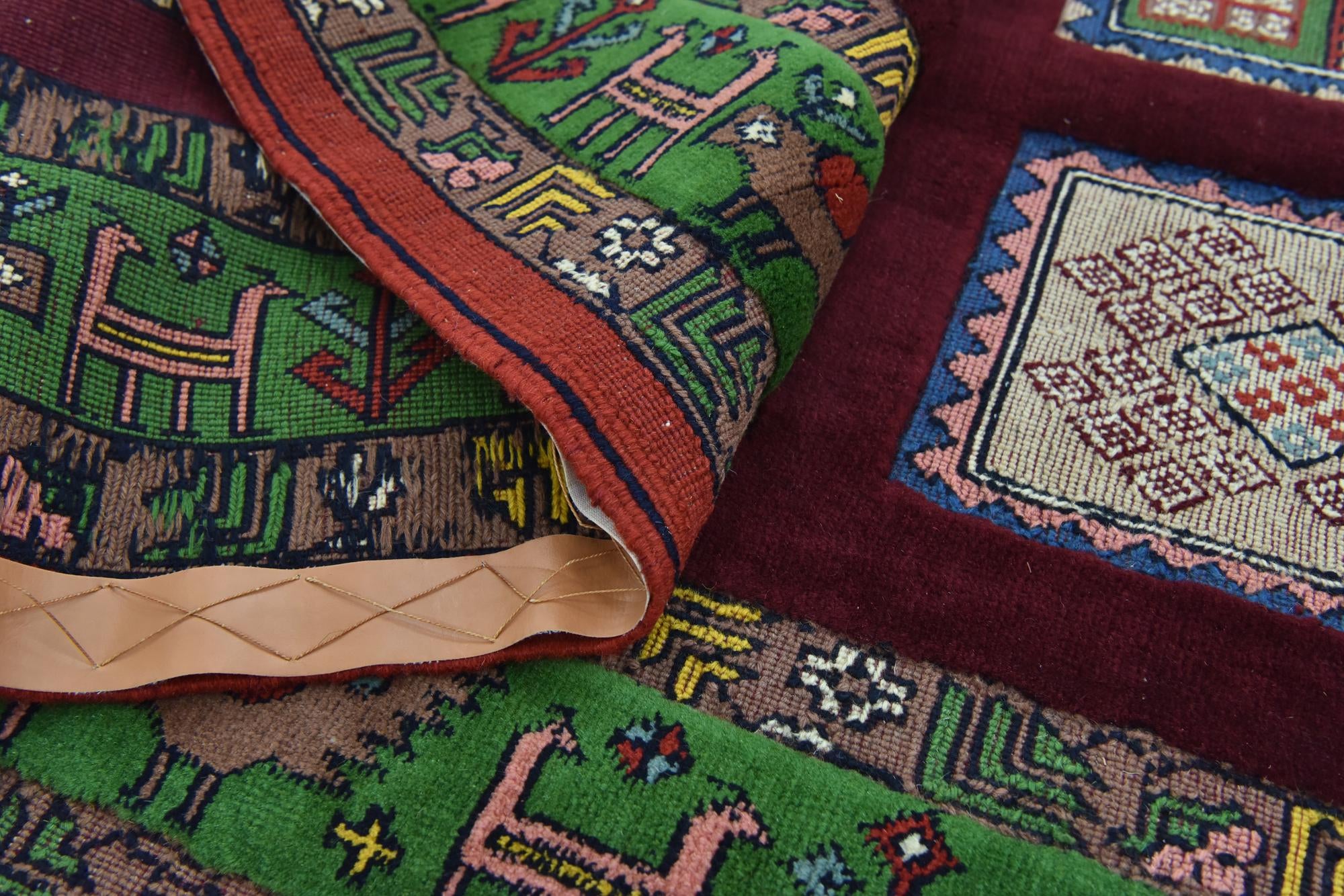 4' 3 x 6' 6 Hand Knotted Ghoochan Persian Wool Rug