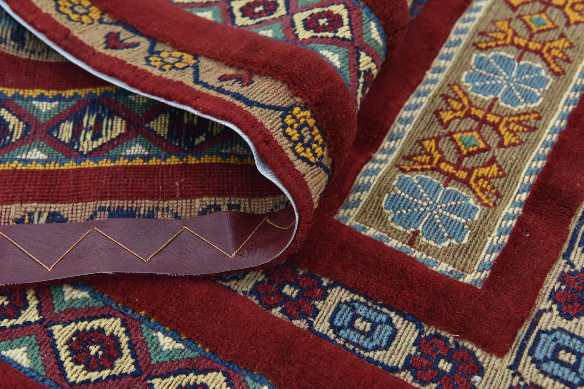 4' 4 x 6' 7 Hand Knotted Ghoochan Persian Wool Rug