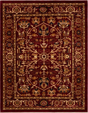 Burgundy Graham Rug