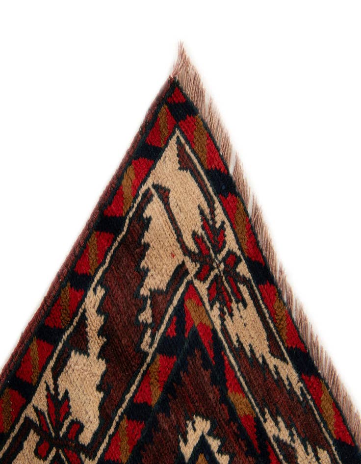 Detail image of  3' 8 x 6' 4  Hand Knotted Heriz Wool Rug