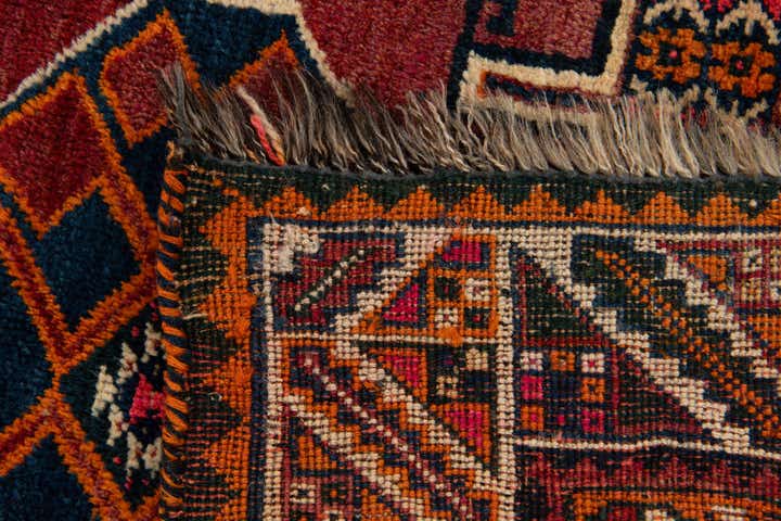 4' 2 x 5' 9 Hand Knotted Heriz Wool Rug