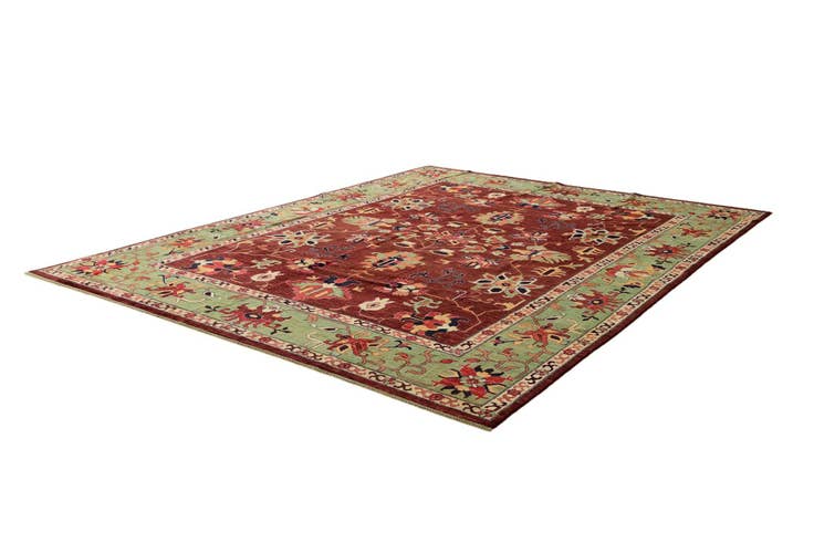Detail image of 10' x 13' 1 Hand Knotted Heriz Rug