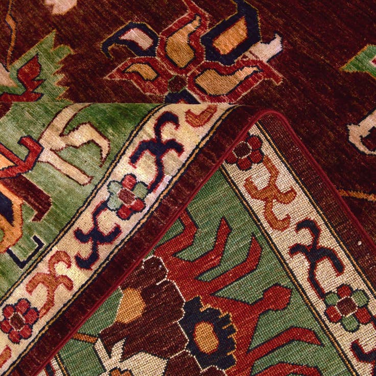 Detail image of 10' x 13' 1 Hand Knotted Heriz Rug