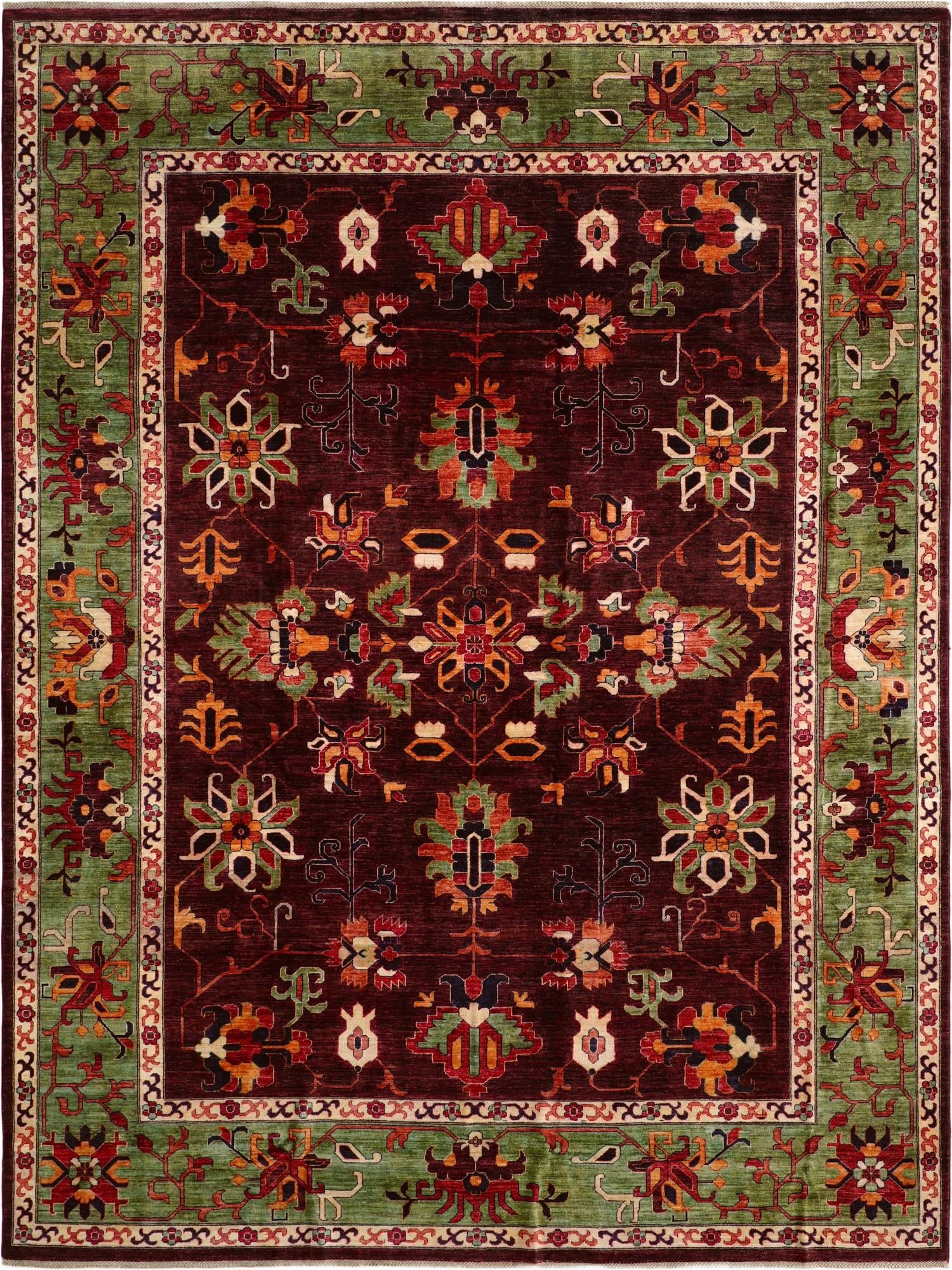 10' x 13' 1 Hand Knotted Heriz Rug