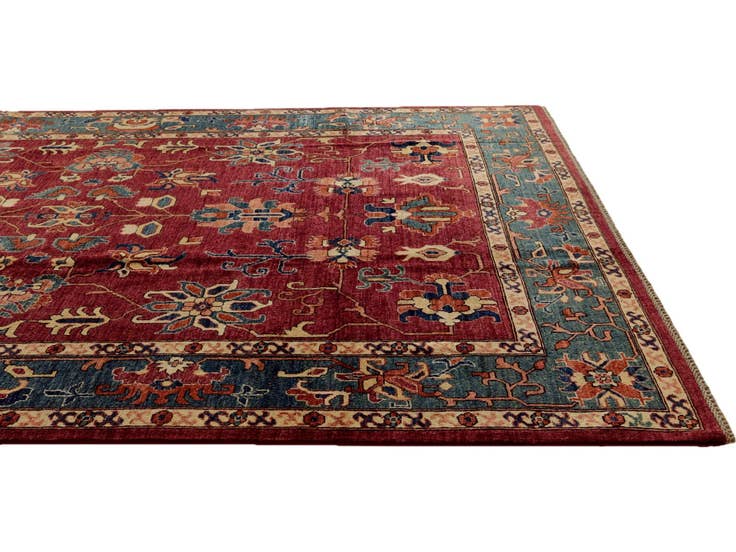 Detail image of 6' 9 x 9' 7 Hand Knotted Heriz Rug