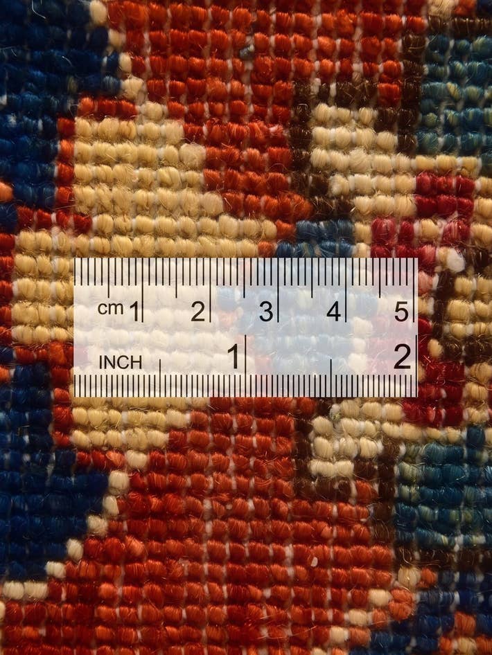 Detail image of 6' 9 x 9' 7 Hand Knotted Heriz Rug