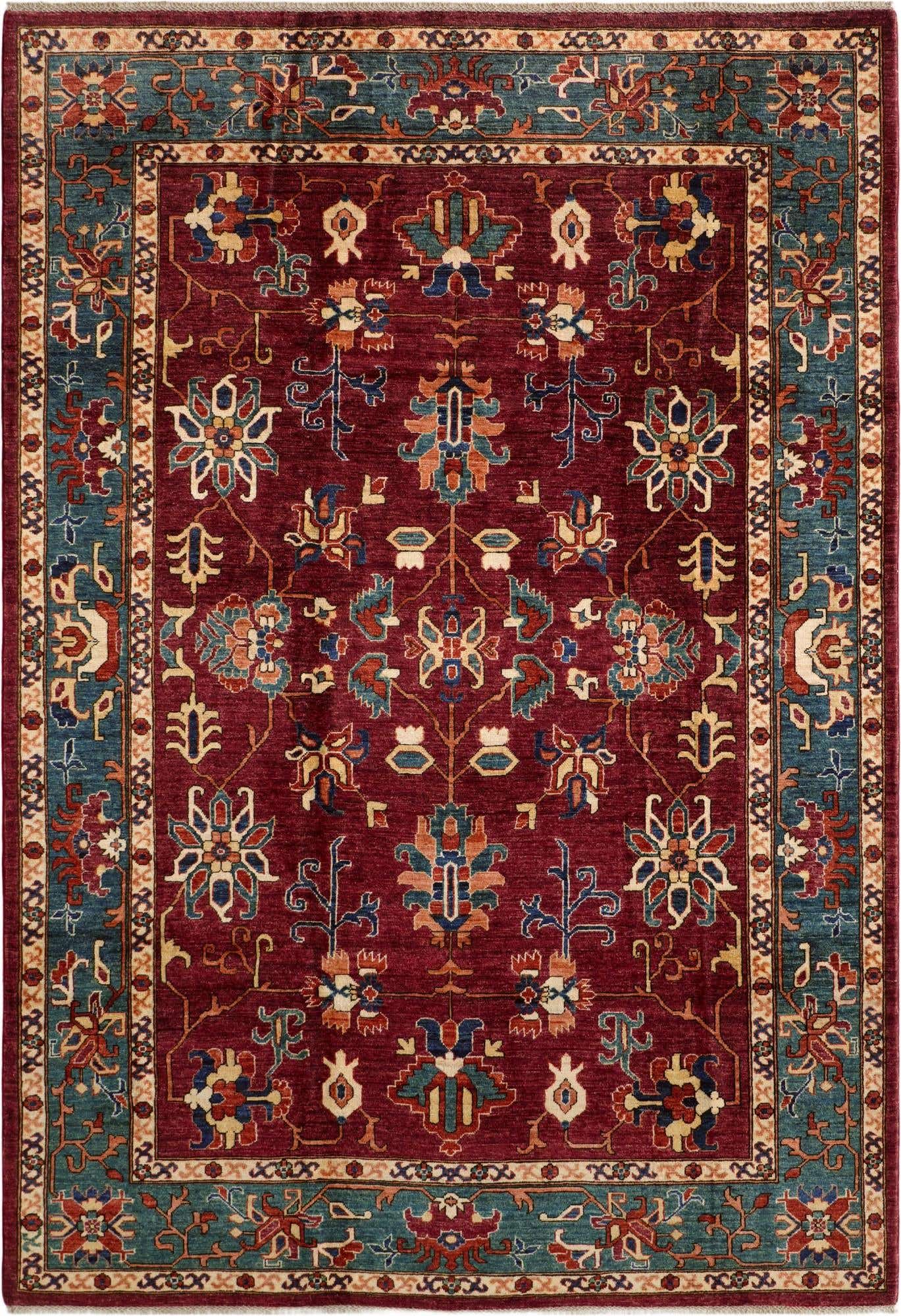 6' 9 x 9' 7 Hand Knotted Heriz Rug