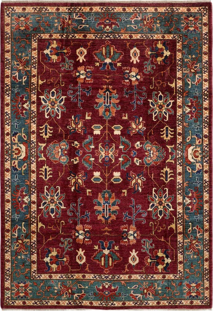 6' 9 x 9' 7 Hand Knotted Heriz Rug