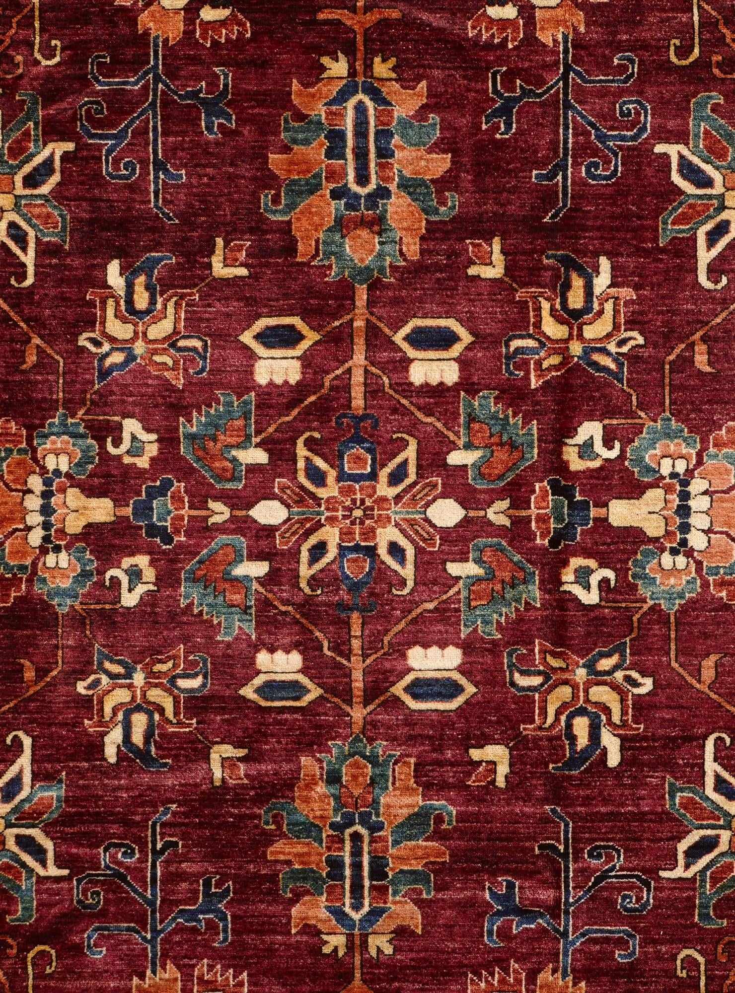8' 6 x 11' 3 Hand Knotted Heriz Rug