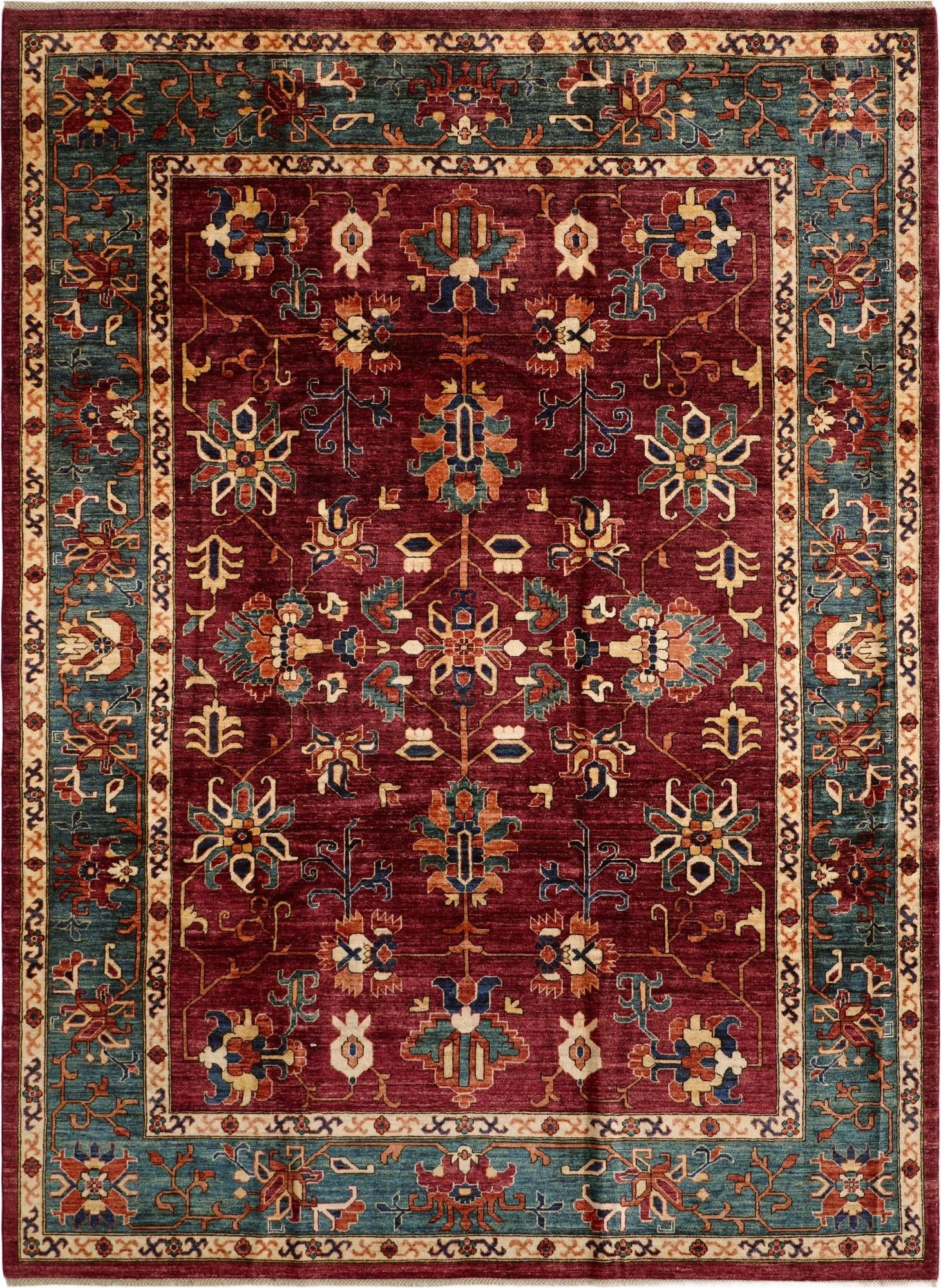 8' 6 x 11' 3 Hand Knotted Heriz Rug