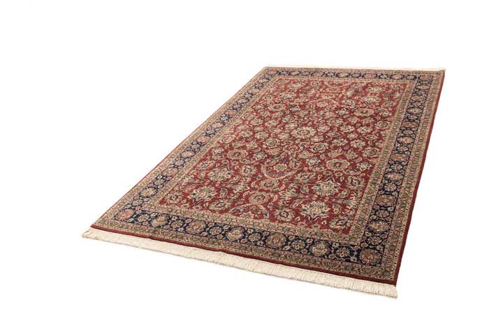 6' 5 x 9' 8 Hand Knotted Isfahan Oriental Wool Rug