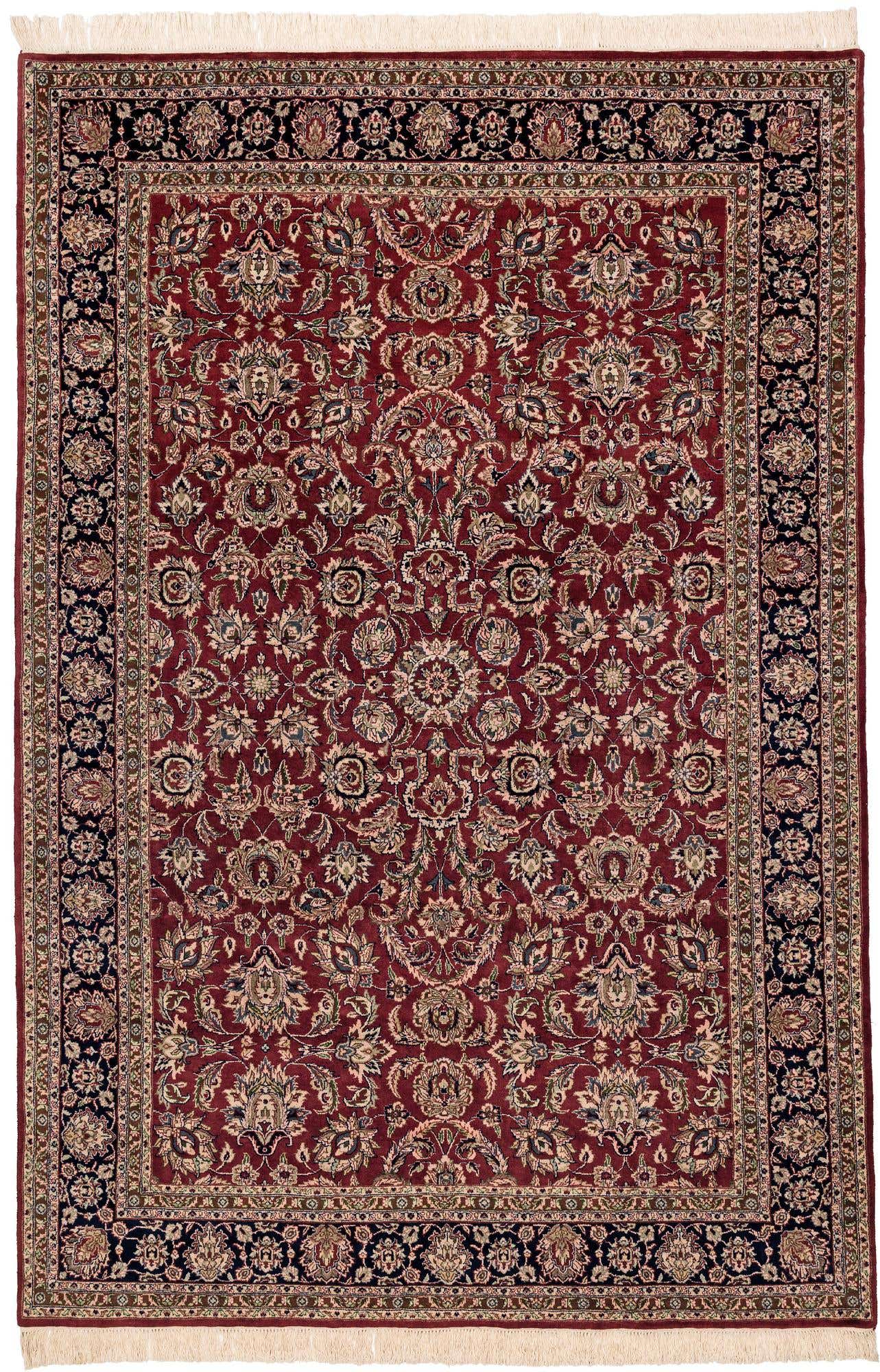 6' 5 x 9' 8 Hand Knotted Isfahan Oriental Wool Rug