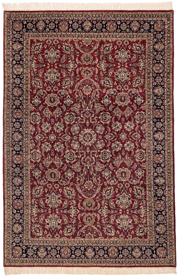 Detail image of 6' 5 x 9' 8 Hand Knotted Isfahan Oriental Wool Rug