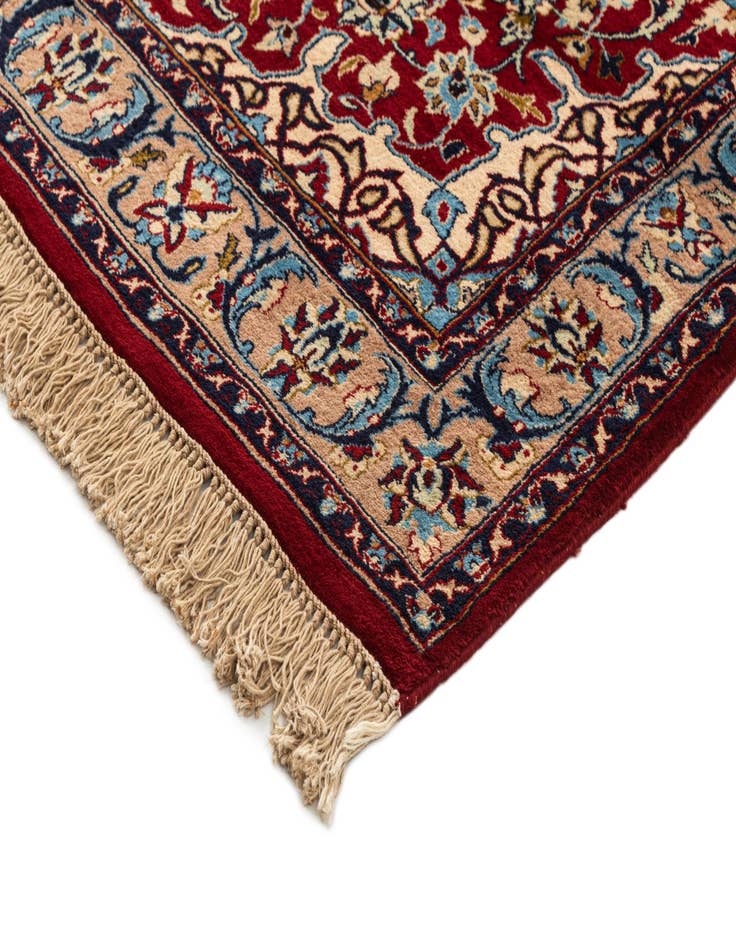 Detail image of 4' x 5' 8 Hand Knotted Isfahan Oriental Wool Rug