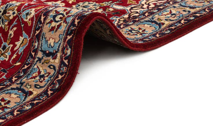 Detail image of 120cm x 175cm anudado a mano Isfahan Alfombra Oriental Lana